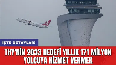 THY'nin 2033 hedefi yıllık 171 milyon yolcuya hizmet vermek