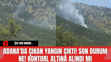 Adana'da Yangın Çıktı! Son Durum Ne! Kontorl Altına Alındı mı