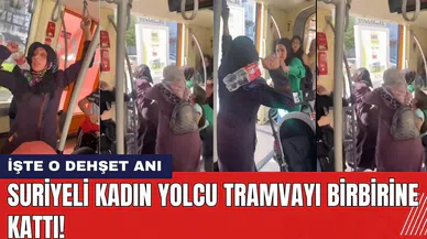 Suriyeli kadın tramvayı birbirine kattı! İşte o dehşet anı