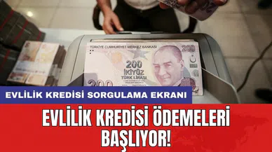 Evlilik kredisi ödemeleri başlıyor! Evlilik kredisi sorgulama ekranı