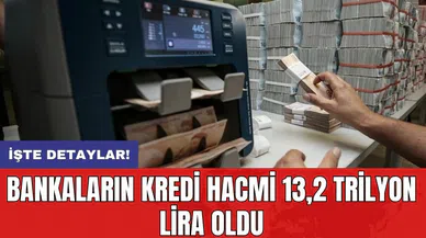 Bankaların kredi hacmi 13,2 trilyon lira oldu