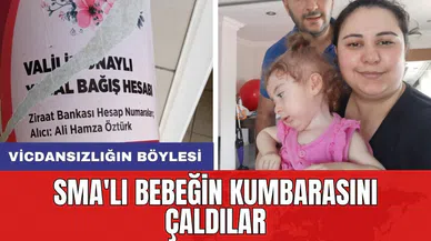 Vicdansızlığın böylesi: SMA'lı bebeğin kumbarasını çaldılar