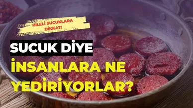 Sucuk yerine ot yediriyorlar!