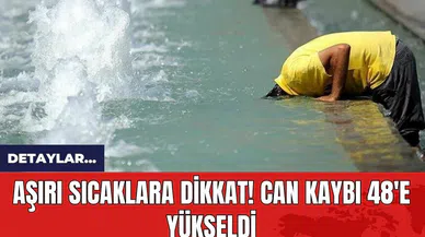 Aşırı sıcaklara dikkat! Can kaybı 48'e yükseldi