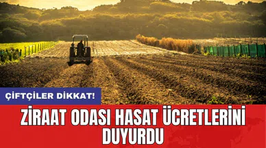 Çiftçiler dikkat! Ziraat Odası hasat ücretlerini duyurdu