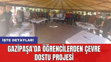 Gazipaşa'da öğrencilerden çevre dostu projesi