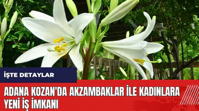 Adana Kozan'da Akzambaklar ile kadınlara yeni iş imkanı