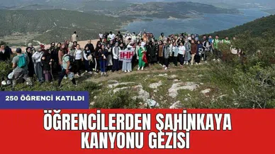 Öğrencilerden Şahinkaya Kanyonu gezisi