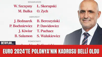 EURO 2024'te Polonya'nın Kadrosu Belli Oldu