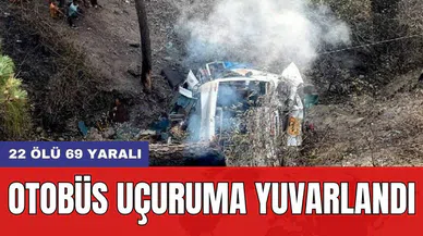 Otobüs uçuruma yuvarlandı: 22 ölü 69 yaralı
