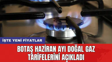 BOTAŞ Haziran ayı doğal gaz tarifelerini açıkladı: İşte yeni fiyatlar
