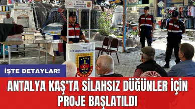 Antalya Kaş'ta silahsız düğünler için proje başlatıldı