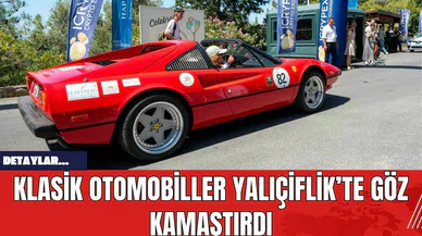 Klasik Otomobiller Yalıçiflik’te Göz Kamaştırdı