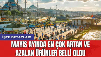 Mayıs ayında en çok artan ve azalan ürünler belli oldu