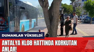 Antalya KL08 hattında korkutan anlar! Bir anda dumanlar yükseldi