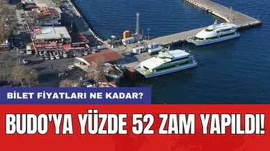 BUDO'ya yüzde 52 zam yapıldı!