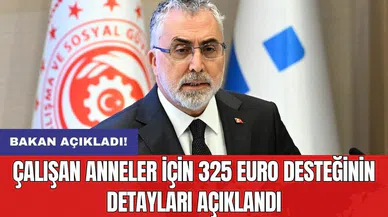 Çalışan anneler için 325 Euro desteğinin detayları açıklandı
