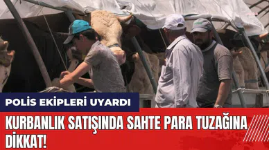 Kurbanlık satışında sahte para tuzağına dikkat!