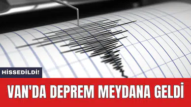 Van'da deprem meydana geldi