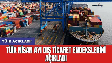 TÜİK Nisan ayı dış ticaret endekslerini açıkladı