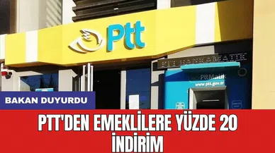 Bakan duyurdu: PTT'den emeklilere yüzde 20 indirim