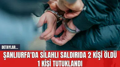 Şanlıurfa'da Silahlı Saldırıda 2 Kişi Öld* 1 Kişi Tutuklandı