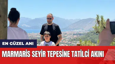 Marmaris seyir tepesine tatilci akını
