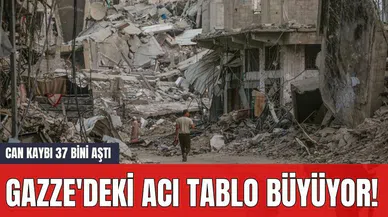 Gazze'deki acı tablo büyüyor! Can kaybı 37 bini aştı