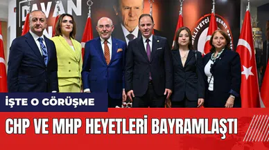 CHP ve MHP heyetleri bayramlaştı