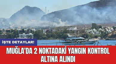 Muğla'da 2 noktadaki yangın kontrol altına alındı