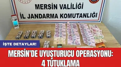 Mersin'de uyuşt*rucu operasyonu: 4 tutuklama