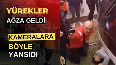 Korkunç olay kameralara böyle yansıdı