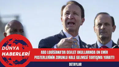 ABD Louisiana'da Devlet Okullarında On Emir Posterlerinin Zorunlu Hale Gelmesi Tartışma Yarattı