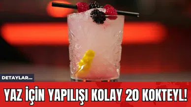 Yaz İçin Yapılışı Kolay 20 Kokteyl!