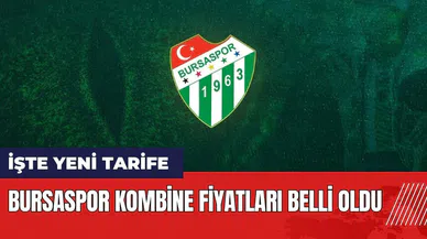 Bursaspor kombine fiyatları ne kadar? İşte yeni tarife