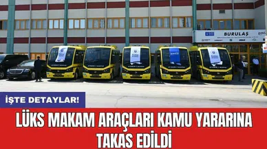 Lüks makam araçları kamu yararına takas edildi