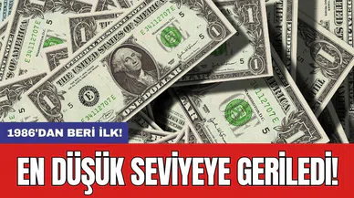 En düşük seviyeye geriledi: 1986'dan beri ilk!