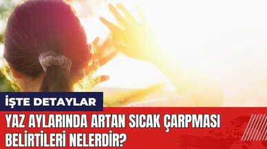 Yaz aylarında artan sıcak çarpması belirtileri nelerdir?