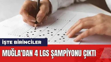 Muğla'dan 4 LGS Şampiyonu çıktı