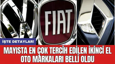 Mayısta en çok tercih edilen ikinci el oto markaları belli oldu