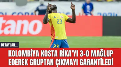 Kolombiya Kosta Rika'yı 3-0 Mağlup Ederek Gruptan Çıkmayı Garantiledi