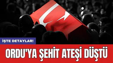 Ordu'ya şehit ateşi düştü