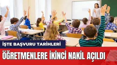 Öğretmenlere ikinci nakil açıldı! İşte başvuru tarihleri