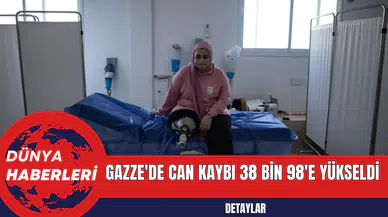 Gazze'de can kaybı 38 bin 98'e yükseldi