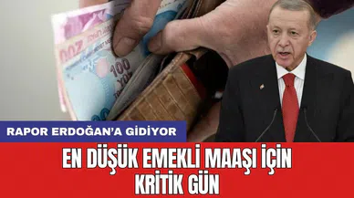 En düşük emekli maaşı için kritik gün: Rapor Erdoğan’a gidiyor