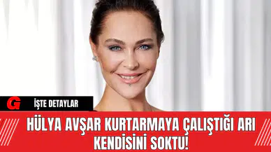 Hülya Avşar Kurtarmaya Çalıştığı Arı Kendisini Soktu!