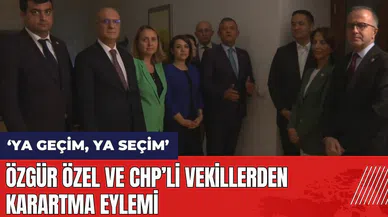Özgür Özel ve CHP'li vekillerden karartma eylemi: Ya geçim ya seçim!
