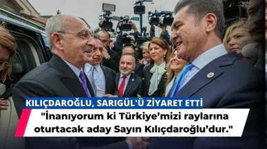 Sarıgül'den Kılıçdaroğlu'na destek