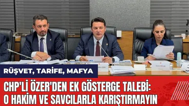 CHP'li Özer'den ek gösterge talebi: O hakim ve savcılarla karıştırmayın