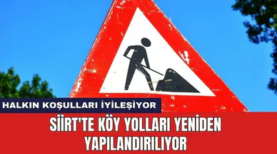 Siirt'te köy yolları yenileniyor